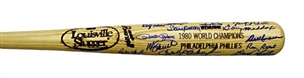 1980 Philadelphia Phillies World Series Bat Signed by 32 Inc. Carlton, Schmidt, McGraw and Rose